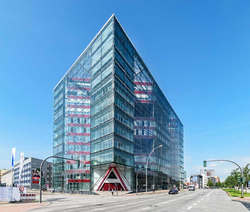 Doppel-X Gebäude Hamburg - Bild kostenlos herunterladen bei archiscapes.de